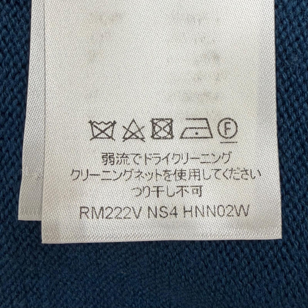 美品▼LOUIS VUITTON ルイヴィトン 22AW ウール100% LVロゴ刺繍 バイカラー シグネチャークルーネック ニット セーター S 正規品 メンズ