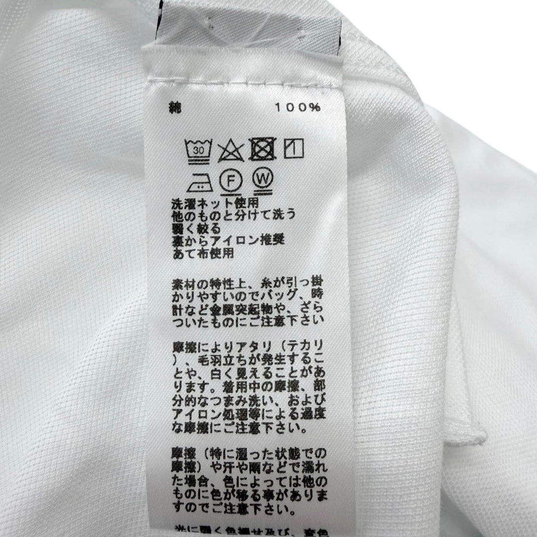 未使用品□HERMES エルメス 23AW 32-5706 コットン Hロゴ刺繍 エンブロイダリー 半袖ポロシャツ ホワイト XS イタリア製 正規品 メンズ