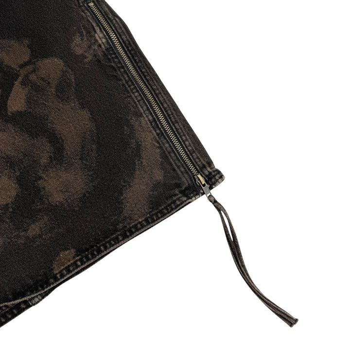 極美品□EGONlab エゴンラボ 24AW AW24 DN 002 B DENIM CARGO ELEV ATED コットン デニムカーゴパンツ ブラック(ブラウン寄り) S メンズ
