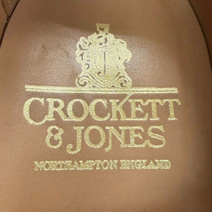 美品□CROCKETT&amp;JONES クロケットアンドジョーンズ 20322A PENN スウェードレザー 378ラスト ドレスシューズ ブラウン イングランド製