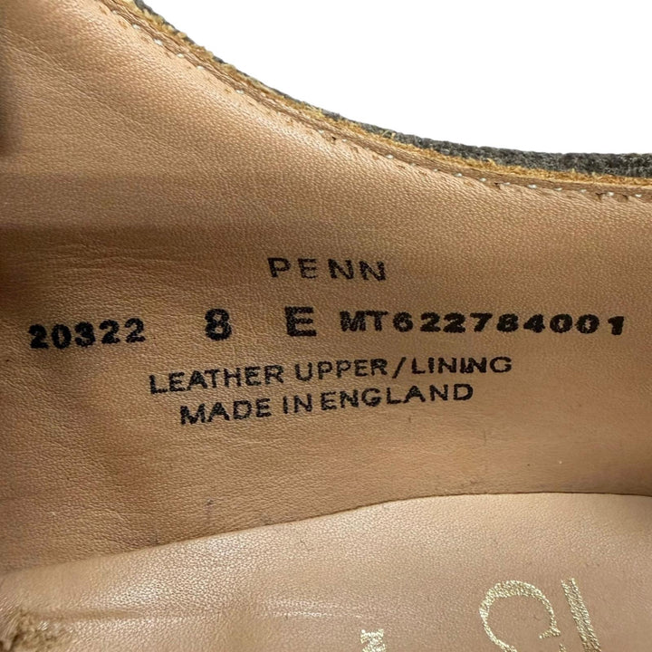 美品□CROCKETT&amp;JONES クロケットアンドジョーンズ 20322A PENN スウェードレザー 378ラスト ドレスシューズ ブラウン イングランド製