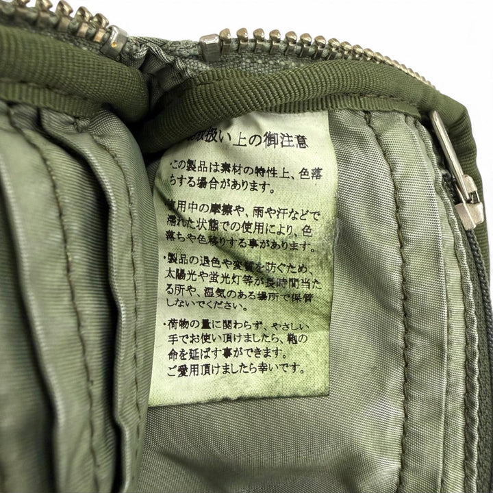 美品□PORTER CLASSIC ポータークラシック SUPER NYLON WALLET POUCH ナイロン ウォレットポーチ ショルダーバッグ カーキ メンズ