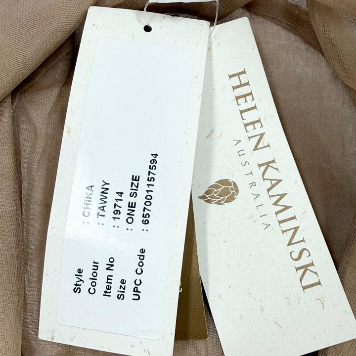 未使用品▼HELEN KAMINSKI ヘレンカミンスキー リボン シルバー金具 ワイドブリム 広帽子 ハット ２点セット ブラウン ピンク レディース