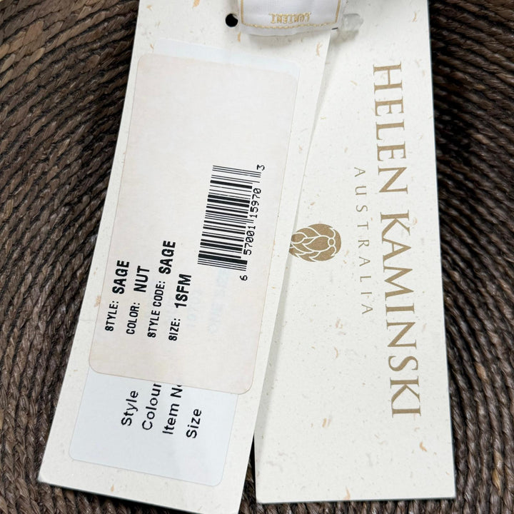 未使用品▼HELEN KAMINSKI ヘレンカミンスキー リボン シルバー金具 ワイドブリム 広帽子 ハット ２点セット ブラウン ピンク レディース