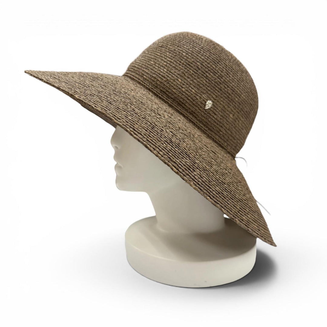 未使用品▼HELEN KAMINSKI ヘレンカミンスキー リボン シルバー金具 ワイドブリム 広帽子 ハット ２点セット ブラウン ピンク レディース