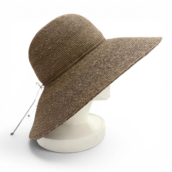 未使用品▼HELEN KAMINSKI ヘレンカミンスキー リボン シルバー金具 ワイドブリム 広帽子 ハット ２点セット ブラウン ピンク レディース