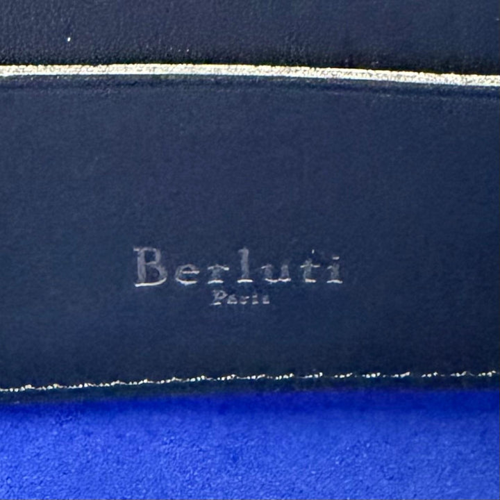 美品▼Berluti ベルルッティ ニノPM レザー カリグラフィ セカンドバッグ ポーチ クラッチバッグ ブラウン イタリア製 メンズ