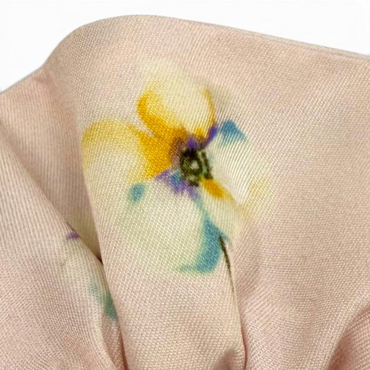 未使用品★PRADA プラダ 25SS 1IF015 Reナイロン シュシュ 日本限定 トライアングルロゴ フローラル ピンク イタリア製 レディース 箱付