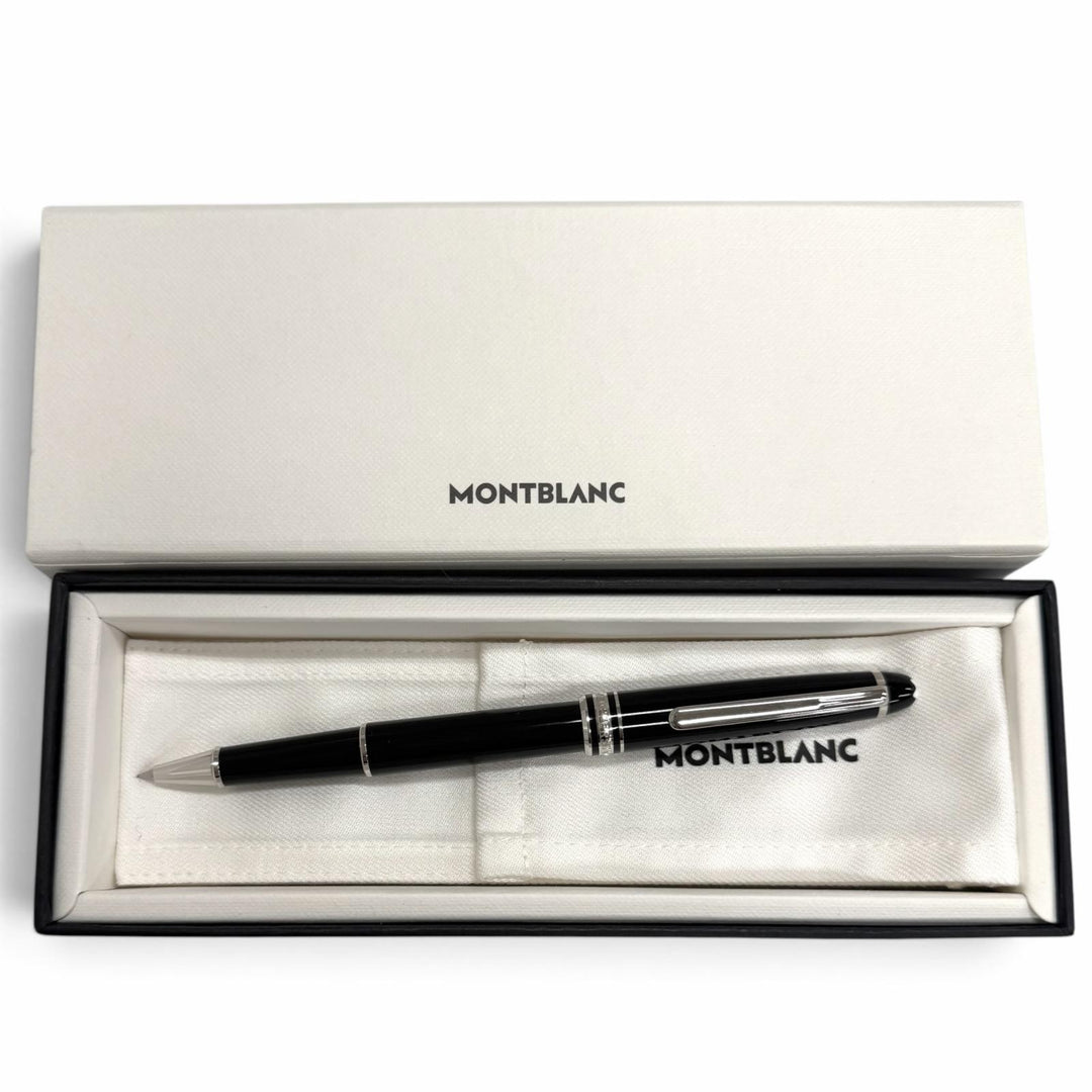 極美品□MONTBLANC モンブラン マイスターシュテュック クラシック プラチナライン ローラーボール 現行品 ボールペン ブラック ドイツ製