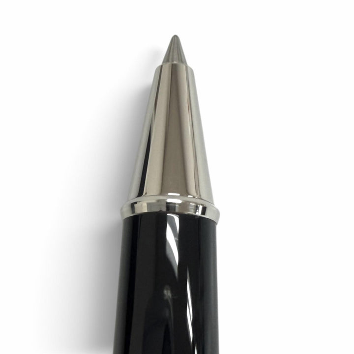 極美品□MONTBLANC モンブラン マイスターシュテュック クラシック プラチナライン ローラーボール 現行品 ボールペン ブラック ドイツ製