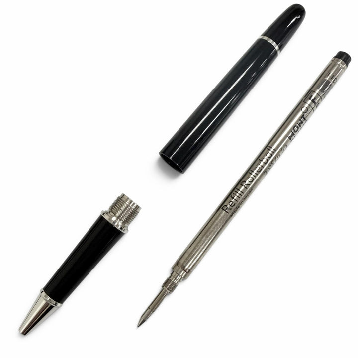 極美品□MONTBLANC モンブラン マイスターシュテュック クラシック プラチナライン ローラーボール 現行品 ボールペン ブラック ドイツ製