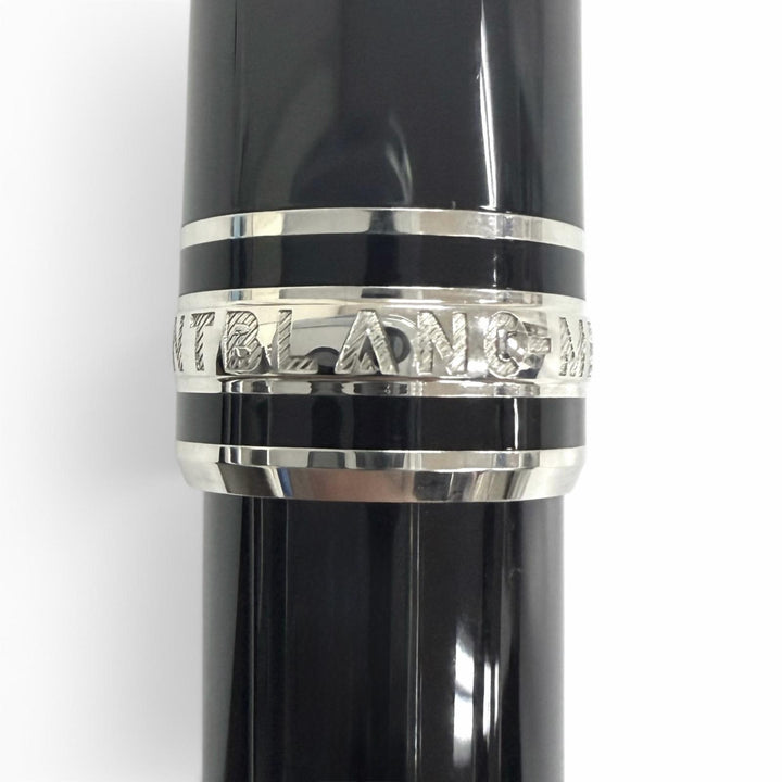 極美品□MONTBLANC モンブラン マイスターシュテュック クラシック プラチナライン ローラーボール 現行品 ボールペン ブラック ドイツ製
