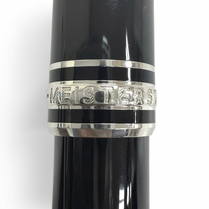 極美品□MONTBLANC モンブラン マイスターシュテュック クラシック プラチナライン ローラーボール 現行品 ボールペン ブラック ドイツ製