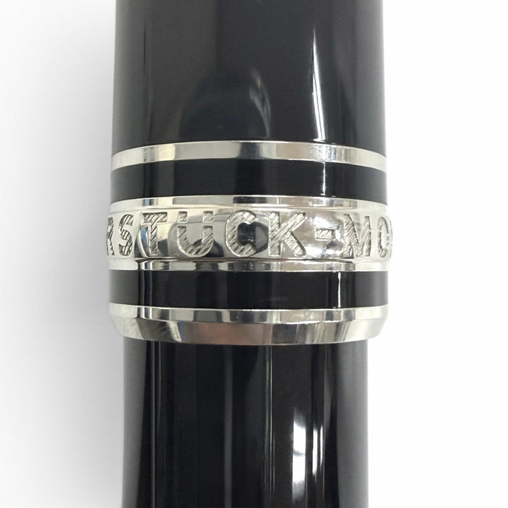 極美品□MONTBLANC モンブラン マイスターシュテュック クラシック プラチナライン ローラーボール 現行品 ボールペン ブラック ドイツ製