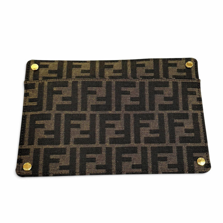 極美品★FENDI フェンディ ピーカブー ISEEU ミディアム キャンバス 千鳥格子 裏地ズッカ柄 レザー使い 2WAY ハンドバッグ 保存袋付き