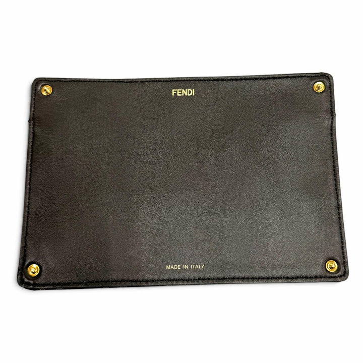 極美品★FENDI フェンディ ピーカブー ISEEU ミディアム キャンバス 千鳥格子 裏地ズッカ柄 レザー使い 2WAY ハンドバッグ 保存袋付き