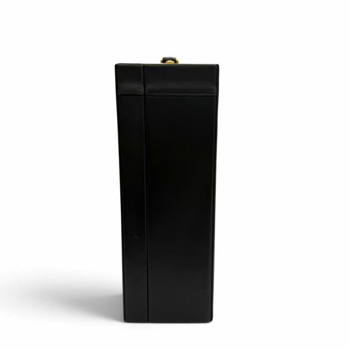 極美品▼MONTBLANC モンブラン レザー 鍵付き ホワイトスター アタッシュケース ビジネスバッグ ブラック ゴールド金具 メンズ