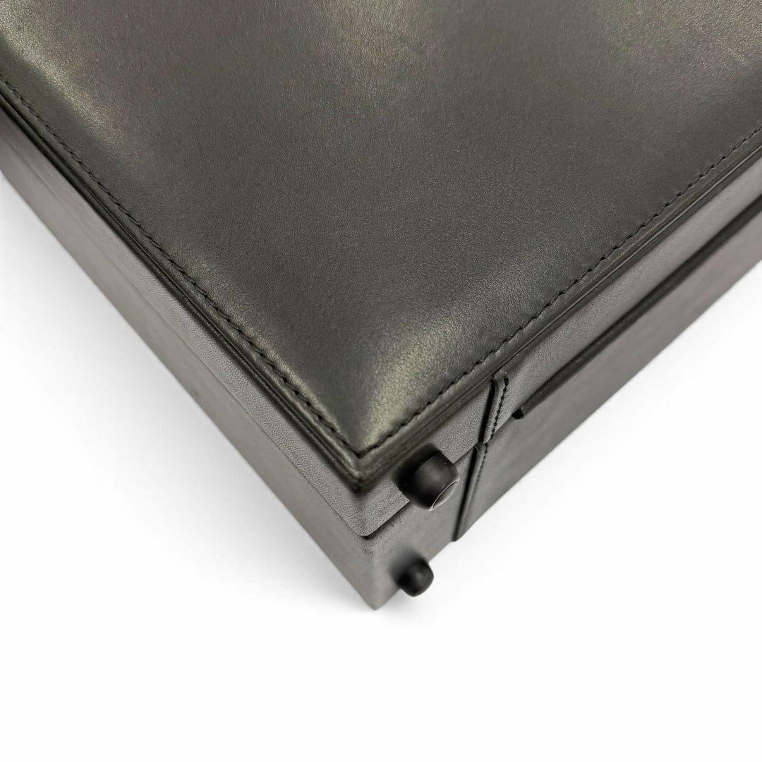 極美品▼MONTBLANC モンブラン レザー 鍵付き ホワイトスター アタッシュケース ビジネスバッグ ブラック ゴールド金具 メンズ