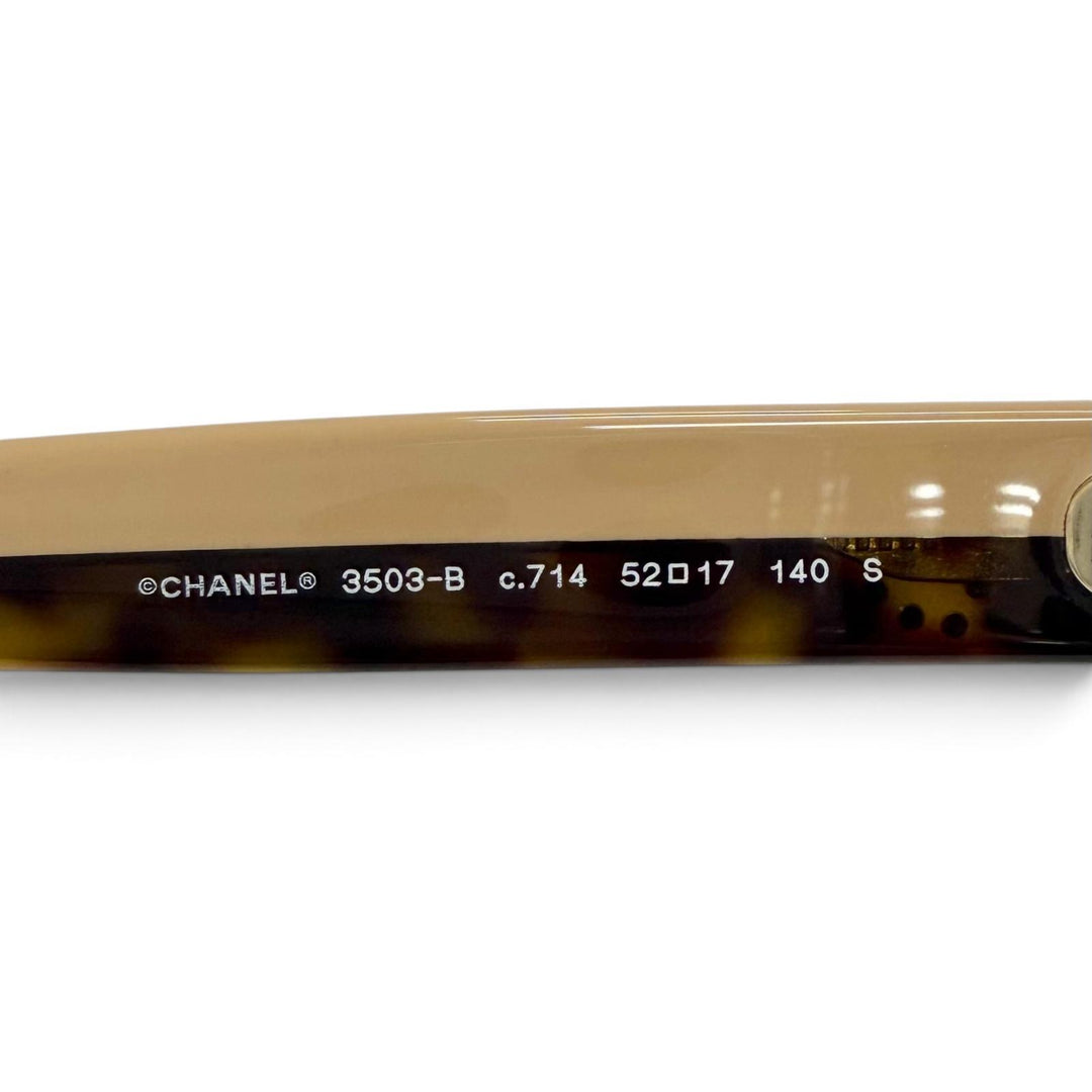 未使用品△CHANEL シャネル 3503-B レクタングル シェイプ オプティカル ココマーク ラインストーン メガネ 現行品 52□17 140 度なし