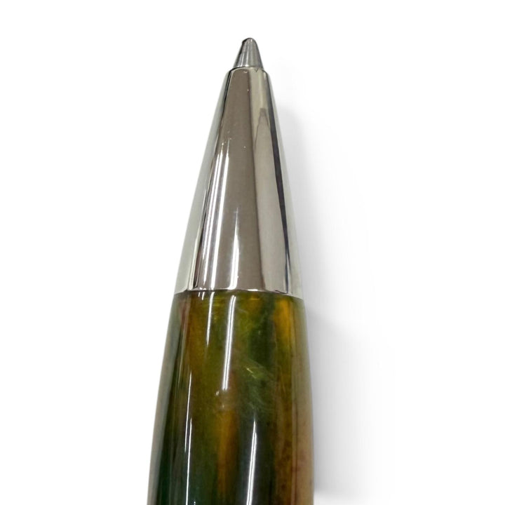 美品□Visconti ヴィスコンティ ヴァン・ゴッホコレクション 花魁 ツイスト式 ボールペン ステーショナリー グリーン系 筆記確認済み