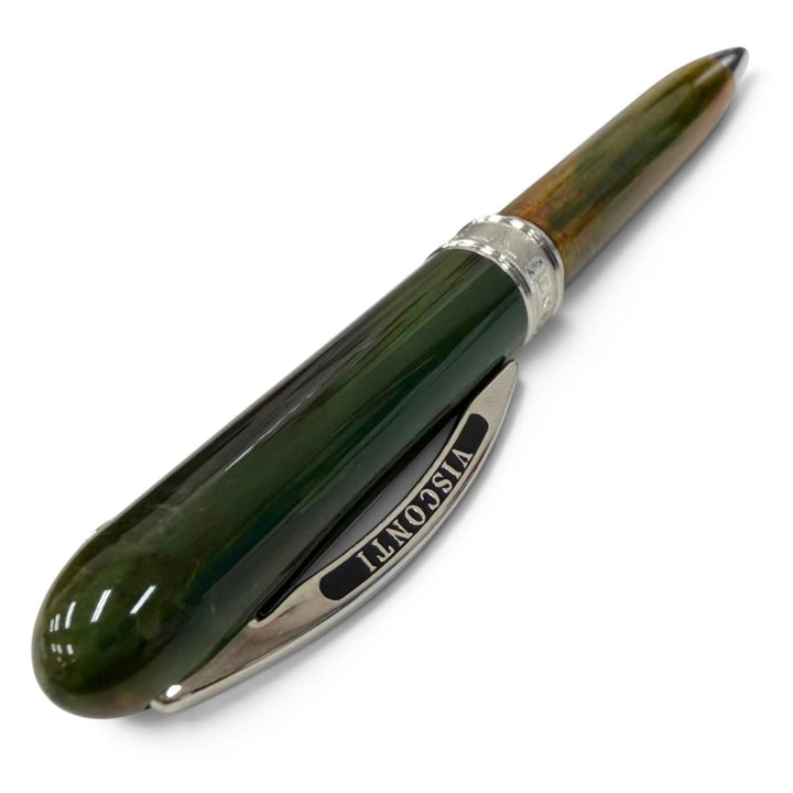 美品□Visconti ヴィスコンティ ヴァン・ゴッホコレクション 花魁 ツイスト式 ボールペン ステーショナリー グリーン系 筆記確認済み
