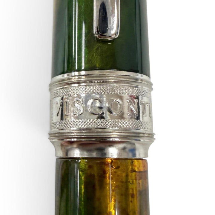 美品□Visconti ヴィスコンティ ヴァン・ゴッホコレクション 花魁 ツイスト式 ボールペン ステーショナリー グリーン系 筆記確認済み