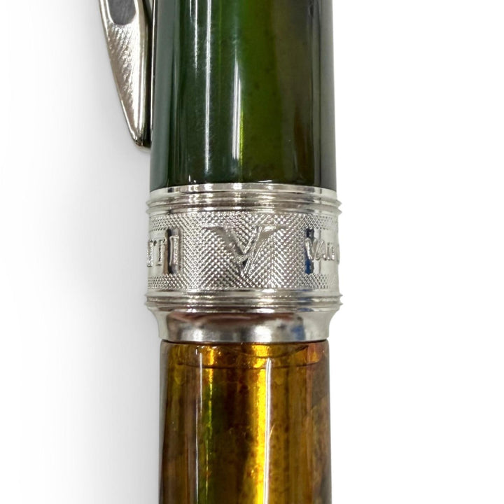 美品□Visconti ヴィスコンティ ヴァン・ゴッホコレクション 花魁 ツイスト式 ボールペン ステーショナリー グリーン系 筆記確認済み