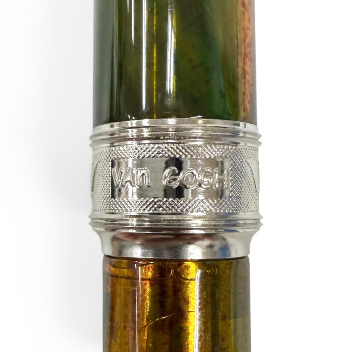 美品□Visconti ヴィスコンティ ヴァン・ゴッホコレクション 花魁 ツイスト式 ボールペン ステーショナリー グリーン系 筆記確認済み
