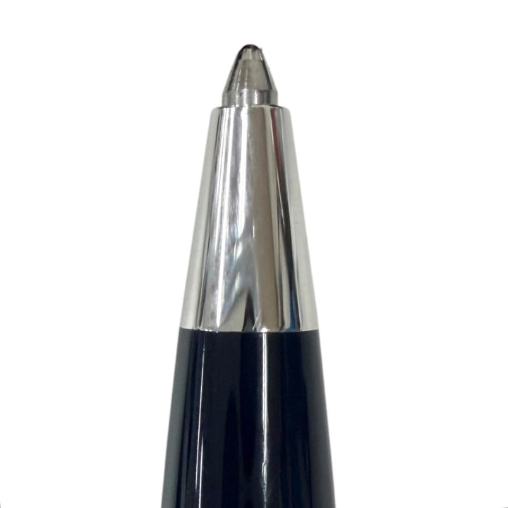 美品□MONTBLANC モンブラン Pixコレクション ホワイトスター ツイスト式 ボールペン ネイビー シルバー ドイツ製 メンズ 筆記確認済み