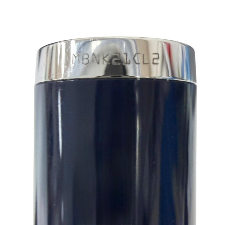 美品□MONTBLANC モンブラン Pixコレクション ホワイトスター ツイスト式 ボールペン ネイビー シルバー ドイツ製 メンズ 筆記確認済み