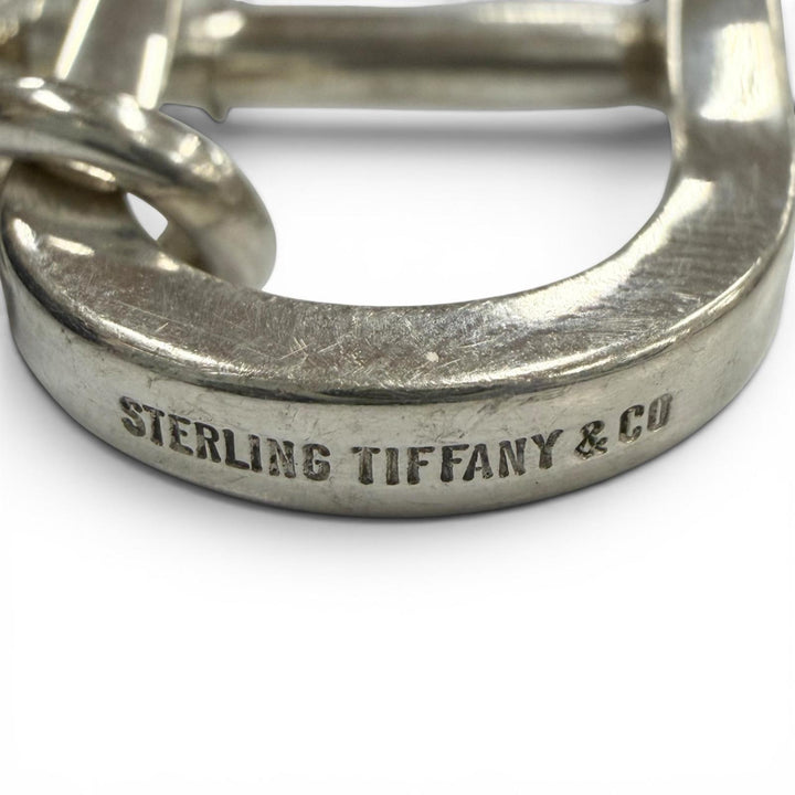 美品▼TIFFANY&amp;Co ティファニー ヴィンテージ ダブルジャックル キーリング スターリングシルバー 925 キーホルダー シルバー 重量16.45g