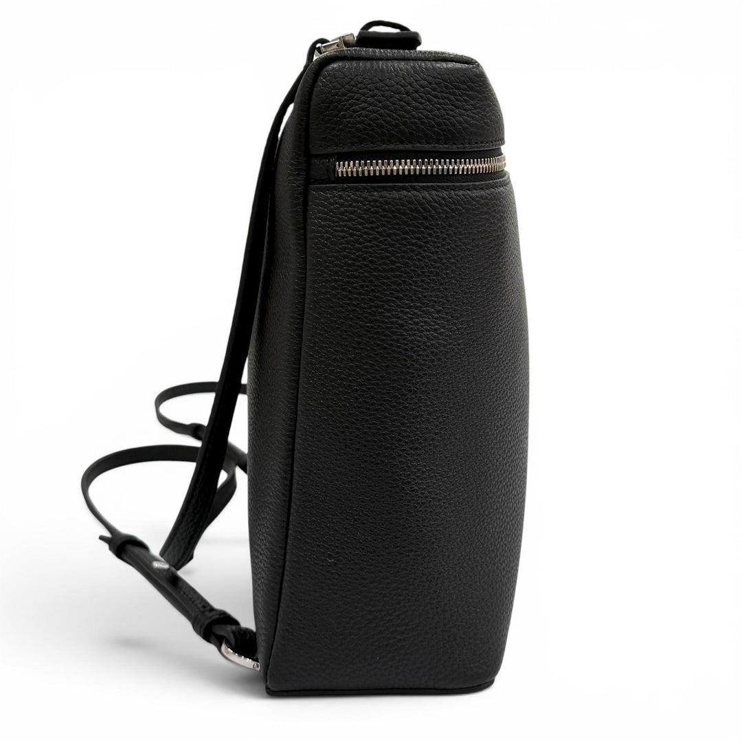極美品★Loro Piana ロロピアーナ FAN4041 エクストラ ポケット バックパック グレインドカーフスキン リュック ブラック 定価621500円