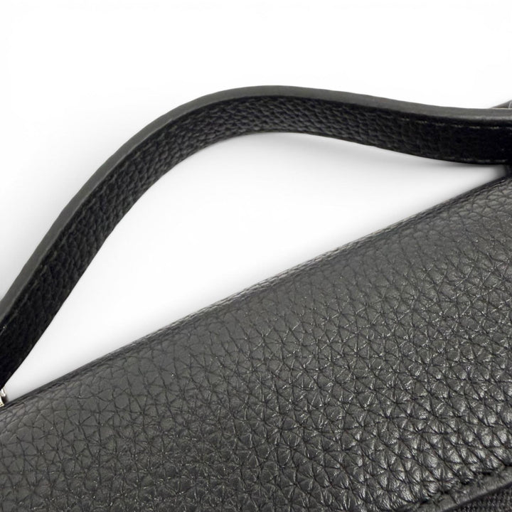 極美品★Loro Piana ロロピアーナ FAN4041 エクストラ ポケット バックパック グレインドカーフスキン リュック ブラック 定価621500円