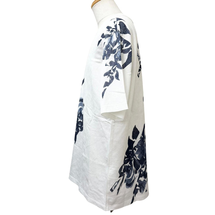 極美品□LOUIS VUITTON ルイヴィトン 2024年製 コットン100％ モノグラム メッシュ 半袖Ｔシャツ ホワイト XXL イタリア製 正規品 メンズ