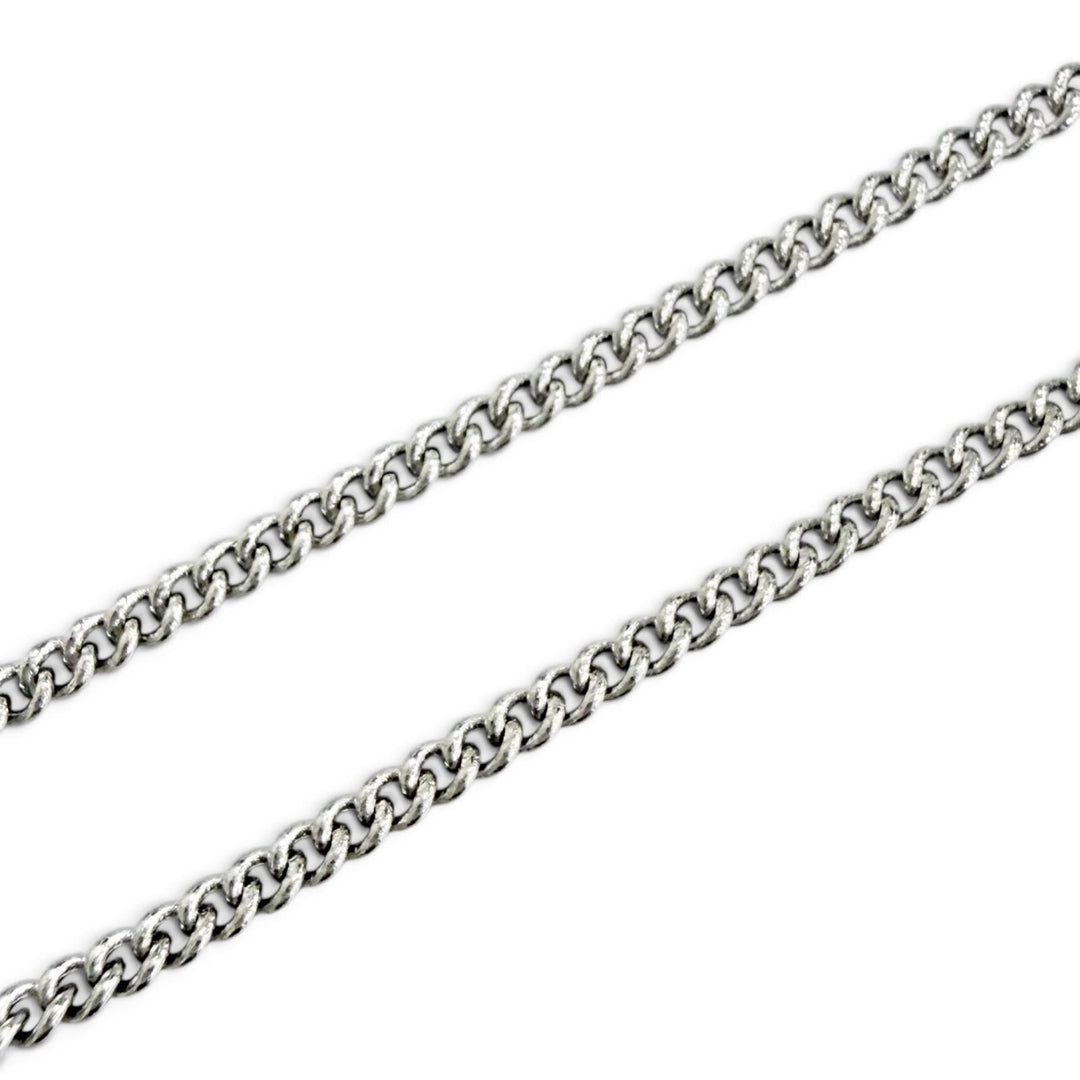 極美品△CHANEL シャネル ヴィンテージ 06P ココマーク ラインストーン ネックレス アクセサリー シルバー フランス製 レディース 箱付き