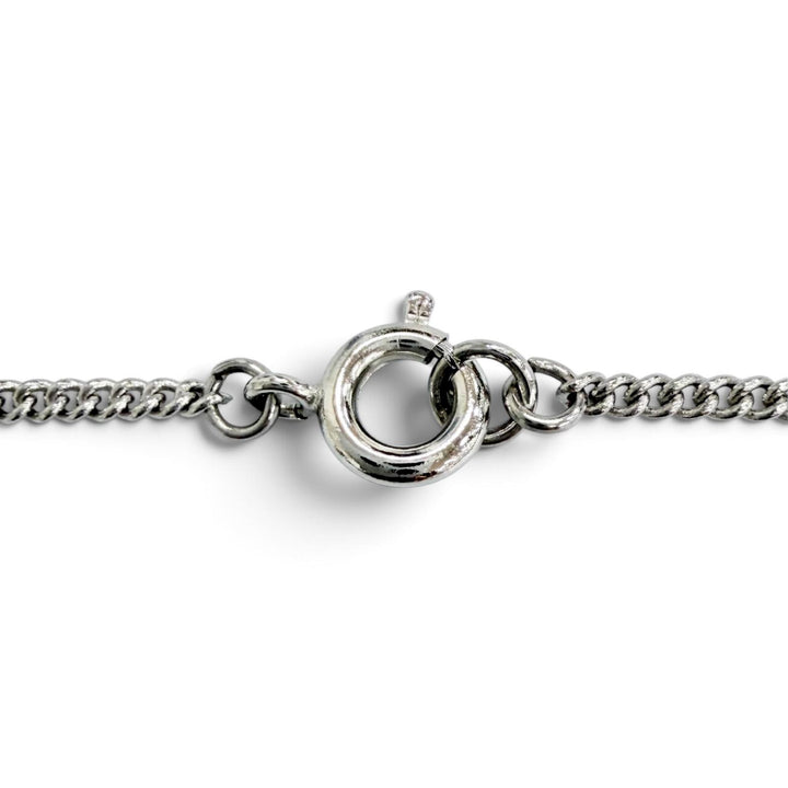 極美品△CHANEL シャネル ヴィンテージ 06P ココマーク ラインストーン ネックレス アクセサリー シルバー フランス製 レディース 箱付き