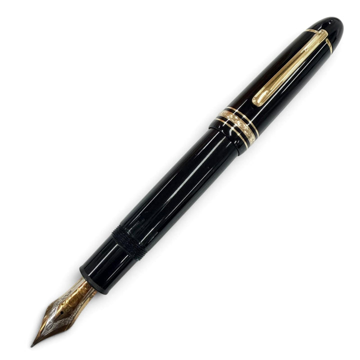 美品●MONTBLANC モンブラン マイスターシュテュック 149 K18 ホワイトスター バイカラー 万年筆 ブラック ゴールド ドイツ製 メンズ