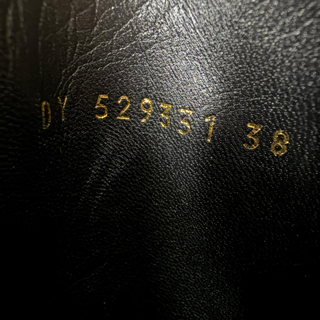 極美品☆SAINT LAURENT サンローラン 529331 サイドZIP ベルト スウェードレザー ショートブーツ ブラウン 38 イタリア製 レディース