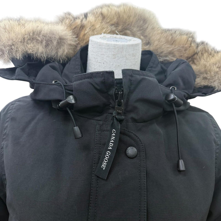 良品☆CANADA GOOSE カナダグース 6660LA TRILLIUM PARKA トリリウムパーカー ダウンコート ブラック XS カナダ製 正規品 レディース