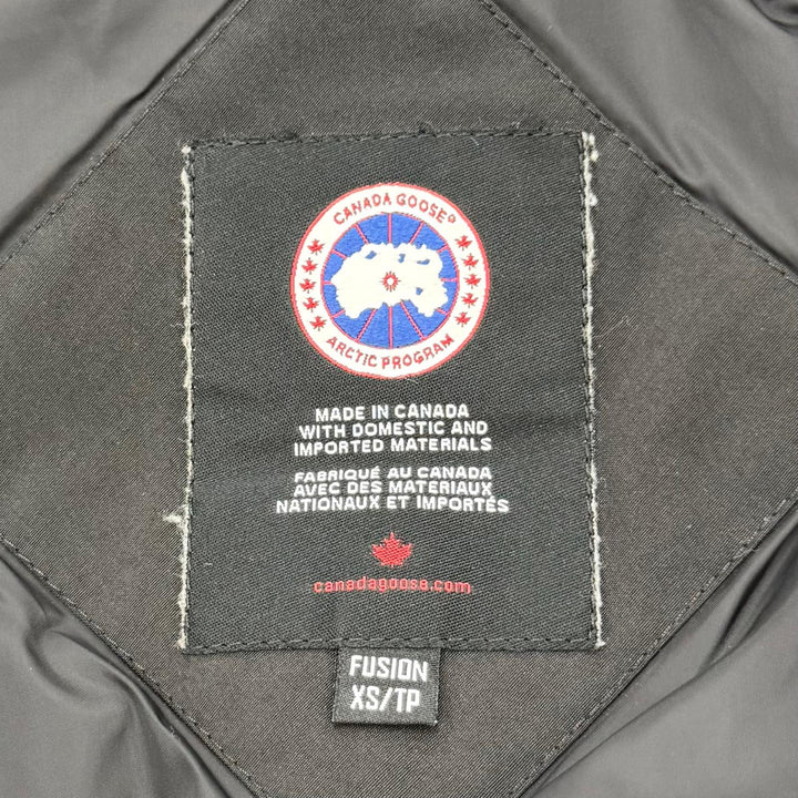 良品☆CANADA GOOSE カナダグース 6660LA TRILLIUM PARKA トリリウムパーカー ダウンコート ブラック XS カナダ製 正規品 レディース
