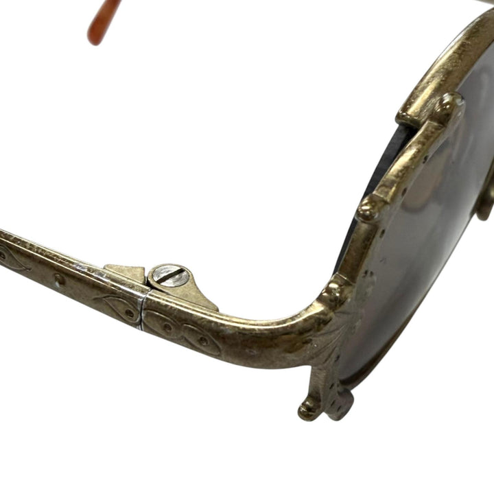 良品□JEAN-PAUL GAULTIER ジャンポールゴルチエ ヴィンテージ 56-4175 90sアーカイブ サングラス アンティークゴールド 度なし 日本製