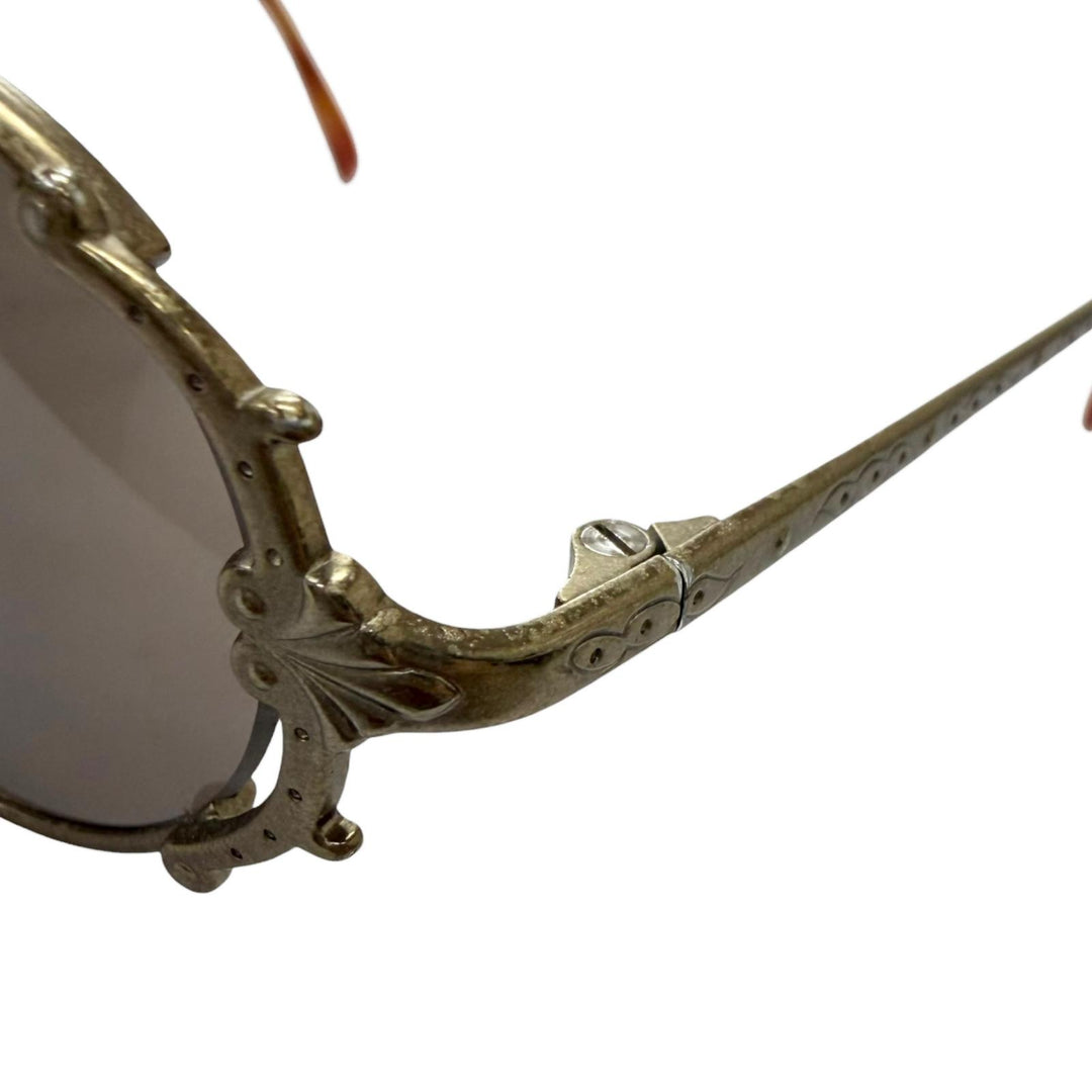 良品□JEAN-PAUL GAULTIER ジャンポールゴルチエ ヴィンテージ 56-4175 90sアーカイブ サングラス アンティークゴールド 度なし 日本製