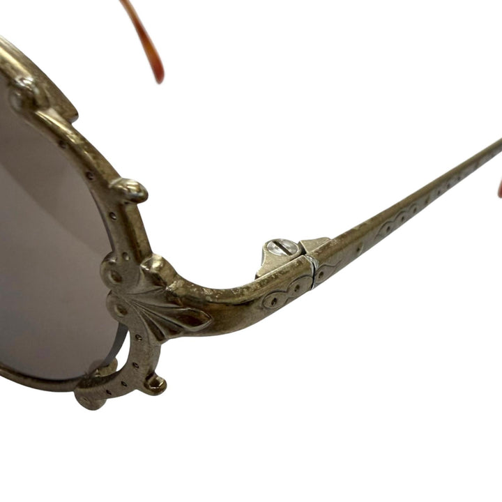 良品□JEAN-PAUL GAULTIER ジャンポールゴルチエ ヴィンテージ 56-4175 90sアーカイブ サングラス アンティークゴールド 度なし 日本製