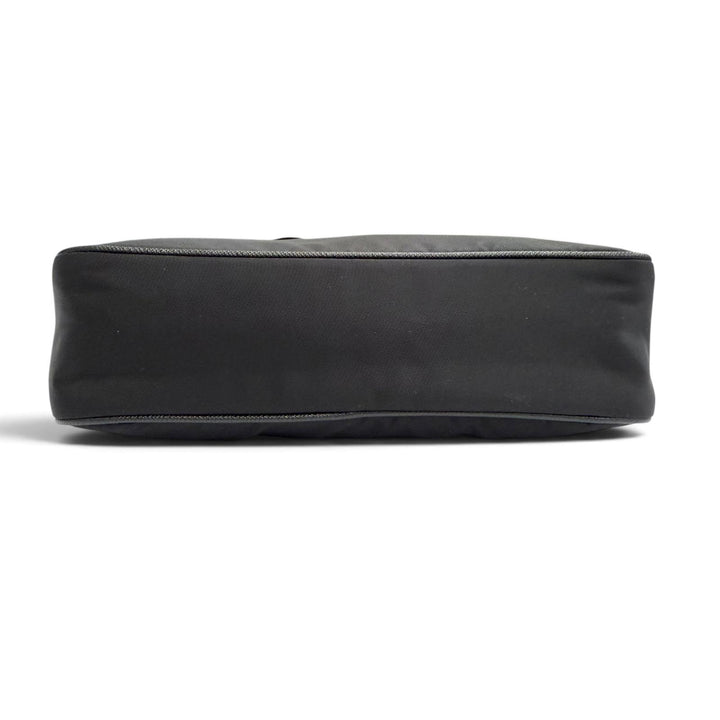 極美品△PRADA プラダ 1BH204 Re-Edition 2005 Re-Nylon トライアングルロゴ 2WAY ショルダーバッグ ポーチ付き ブラック 伊製 箱付き