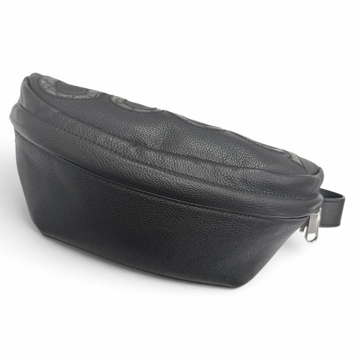 未使用品□GUCCI グッチ 768111 レザー GGスプリームロゴ ベルトバッグ ボディバッグ ウエストポーチ ブラック イタリア製 レディース