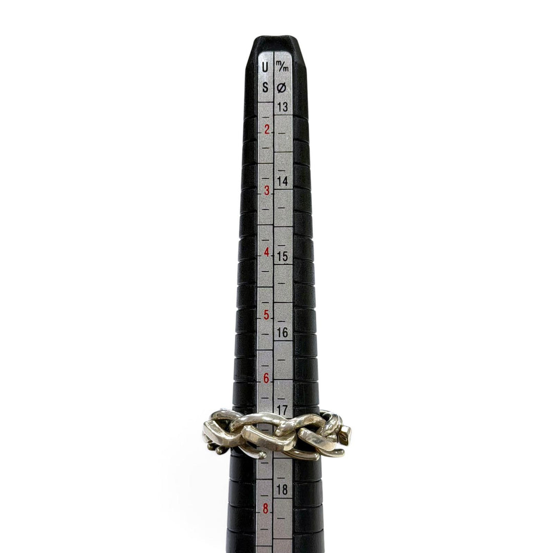 美品▼TIFFANY&amp;Co. ティファニー フォージ リンク AG925 リング 指輪 シルバー 22 JP14号 重量10.2g メンズ アクセサリー 箱付き