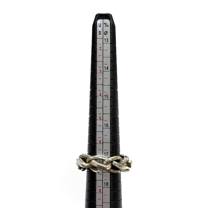 美品▼TIFFANY&amp;Co. ティファニー フォージ リンク AG925 リング 指輪 シルバー 22 JP14号 重量10.2g メンズ アクセサリー 箱付き