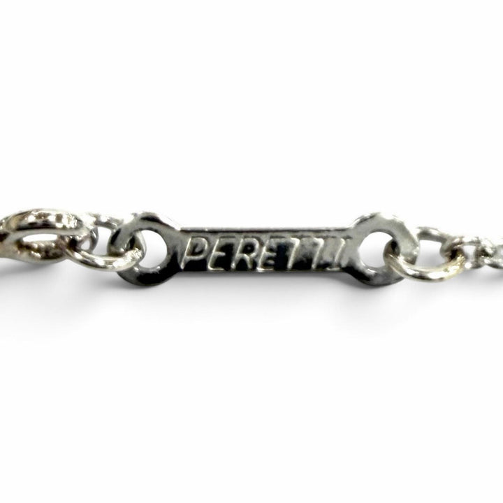 極美品★TIFFANY&amp;Co. ティファニー エルサペレッティ ダイヤモンド バイ ザ ヤード ブレスレット PT950 6Pダイヤ 枠込直径3.6mm 重量2.2g