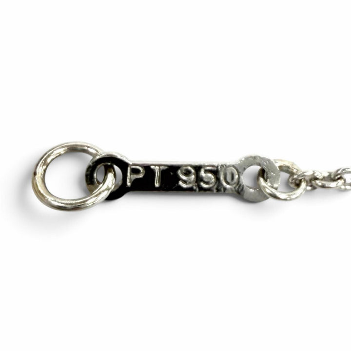 極美品★TIFFANY&amp;Co. ティファニー エルサペレッティ ダイヤモンド バイ ザ ヤード ブレスレット PT950 6Pダイヤ 枠込直径3.6mm 重量2.2g