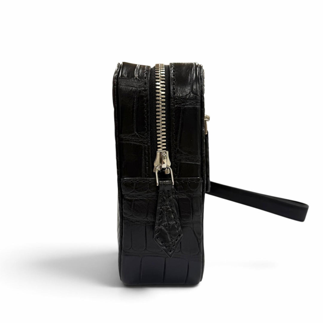 美品▼LOUIS VUITTON ルイヴィトン N96382 ポシェットカサイ クロコダイルレザー アリゲーターマット ストラップ付き セカンドバッグ